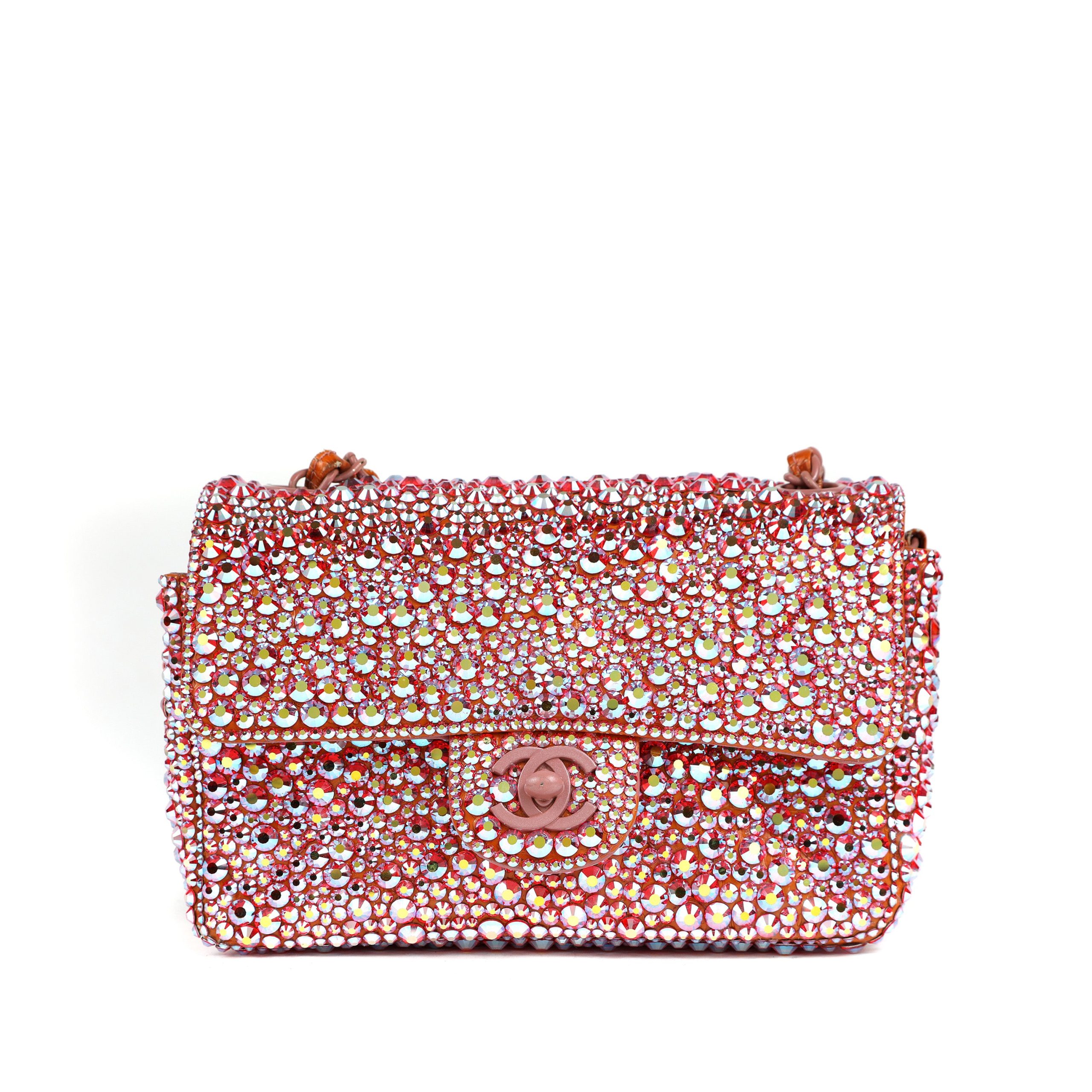 Chanel Mini Single Flap Classic w/Swarovski Pearls - 图片 3