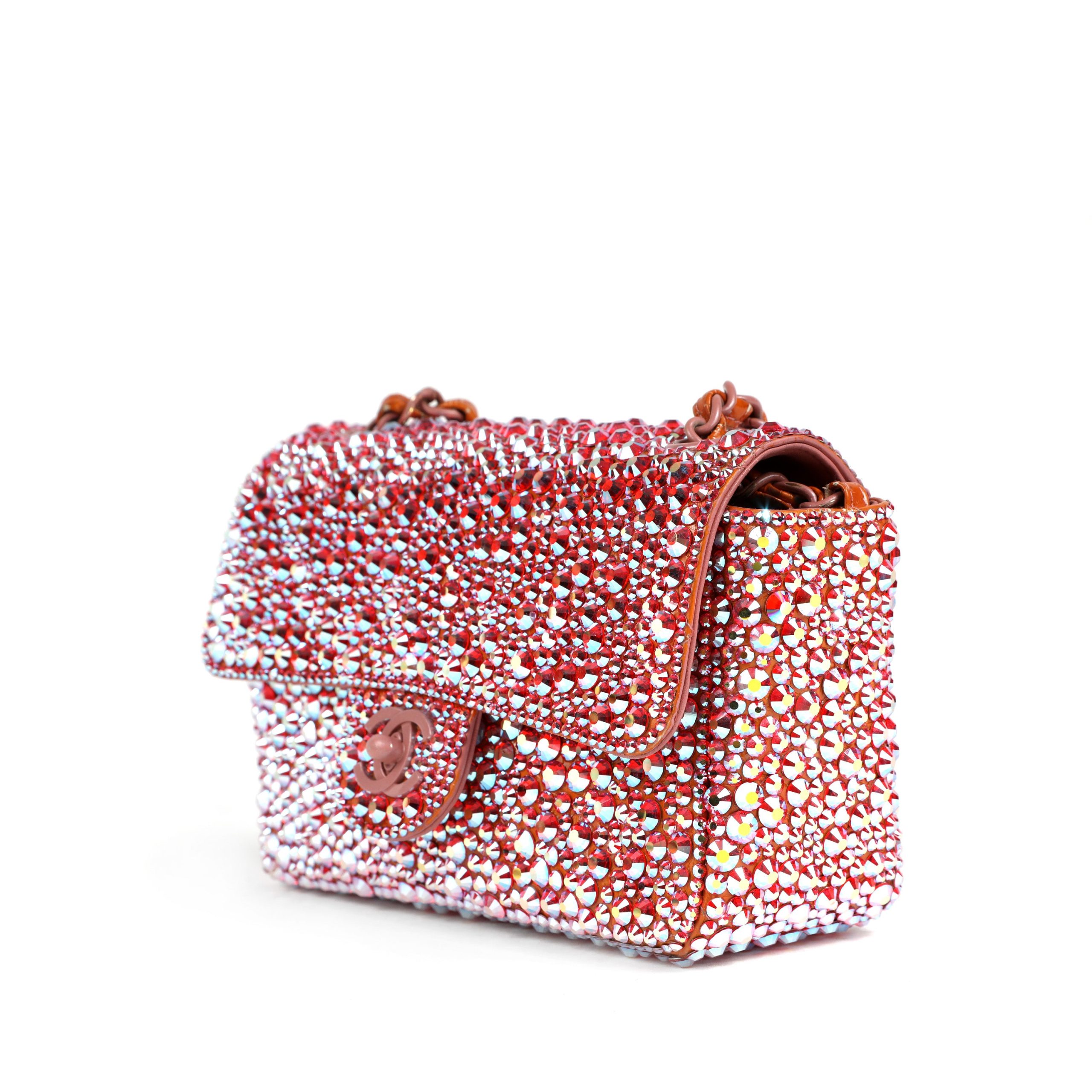 Chanel Mini Single Flap Classic w/Swarovski Pearls - 图片 4