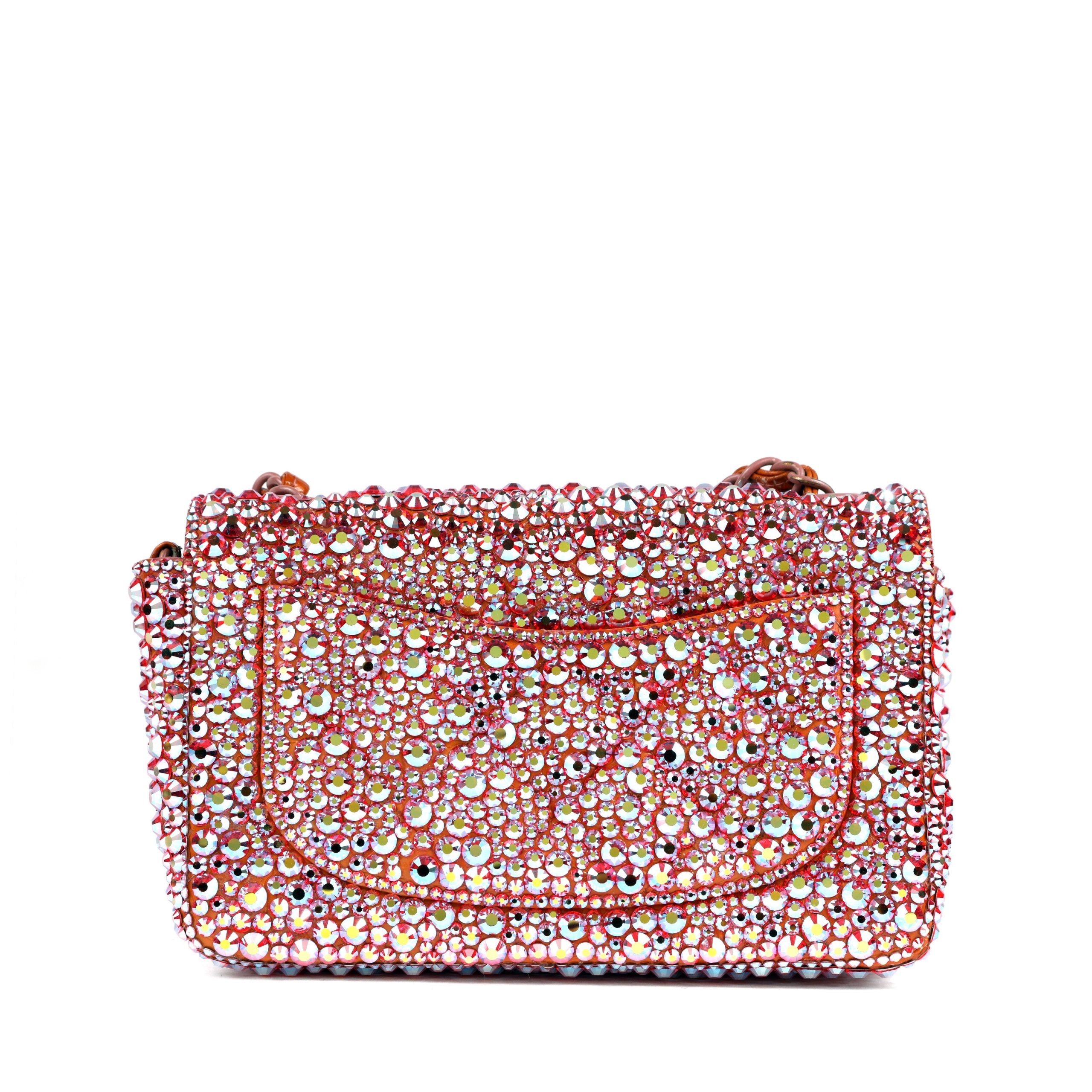 Chanel Mini Single Flap Classic w/Swarovski Pearls - 图片 6