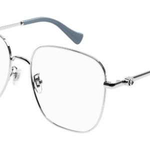 Gucci GG1144O Square Metal Frames in Silver