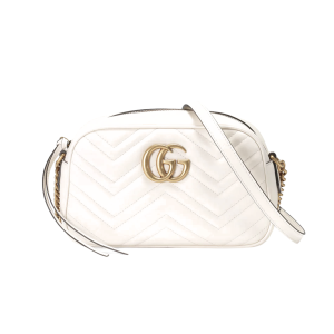 GUCCI GG MARONT MATELASSE MINI BAG - WHITE