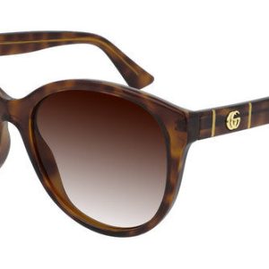 Gucci GG0631S Rounded Marmont Logo Sunglasses in Brown