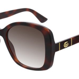 Gucci GG0762S Marmont Logo Butterfly Sunglasses in Havana Brown