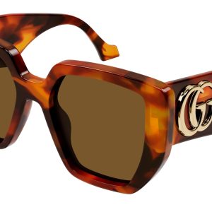 Gucci GG0956S Oversized Sunglasses in Brown Havana