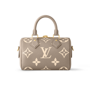 LOUIS VUITTON SPEEDY BANDOULIERE BICOLOUR BAG - BEIGE