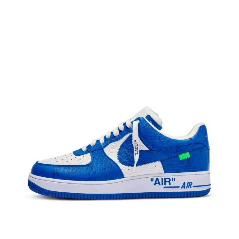 Louis Vuitton x Nike Air Force 1 Low By Virgil Abloh White/Blue - 图片 9