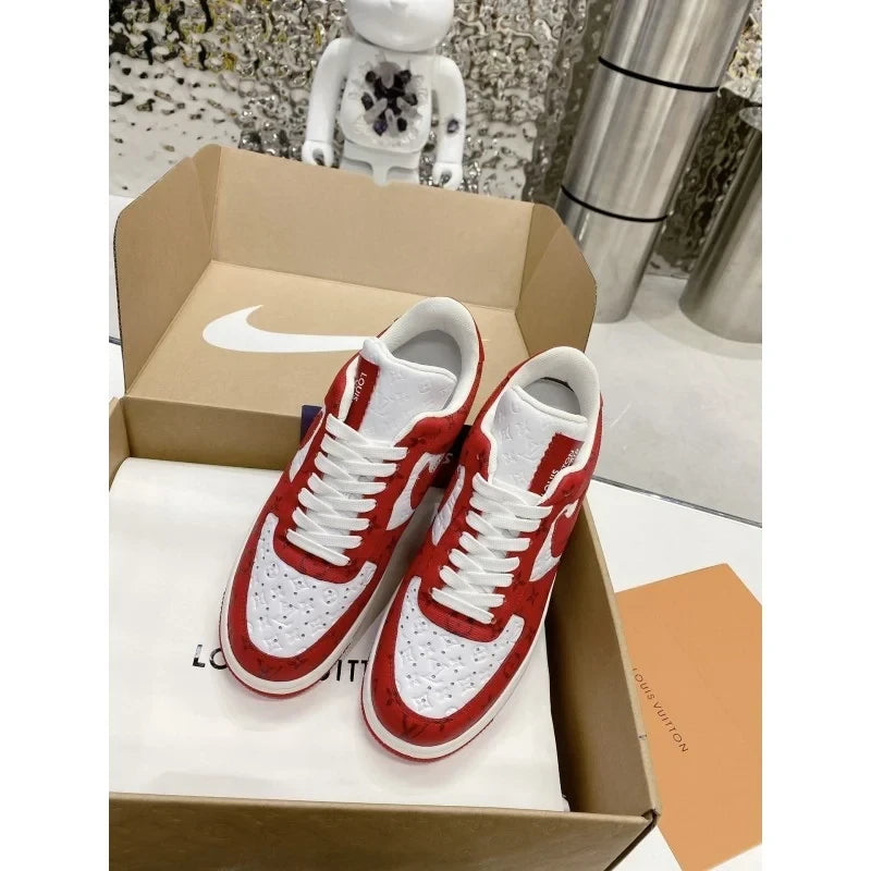 Louis Vuitton x Nike Air Force 1 Low By Virgil Abloh White/Red - 图片 11