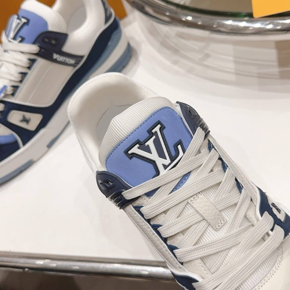 Louis Vuitton LV Trainer Blue Beige - 图片 12