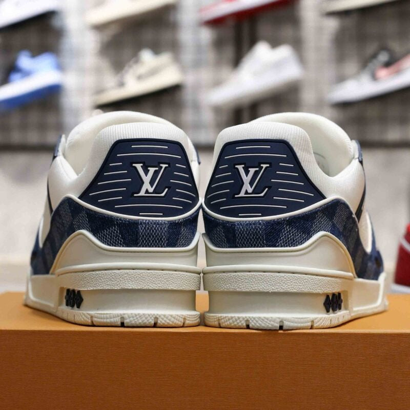 Louis Vuitton LV Trainer Sneaker Damier Denim Blue - 图片 12