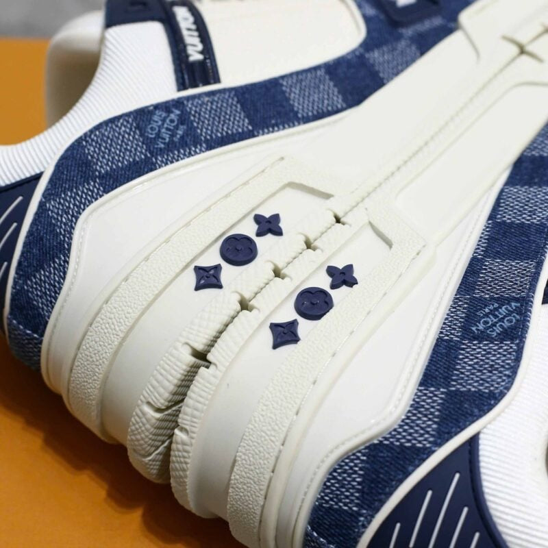 Louis Vuitton LV Trainer Sneaker Damier Denim Blue - 图片 13