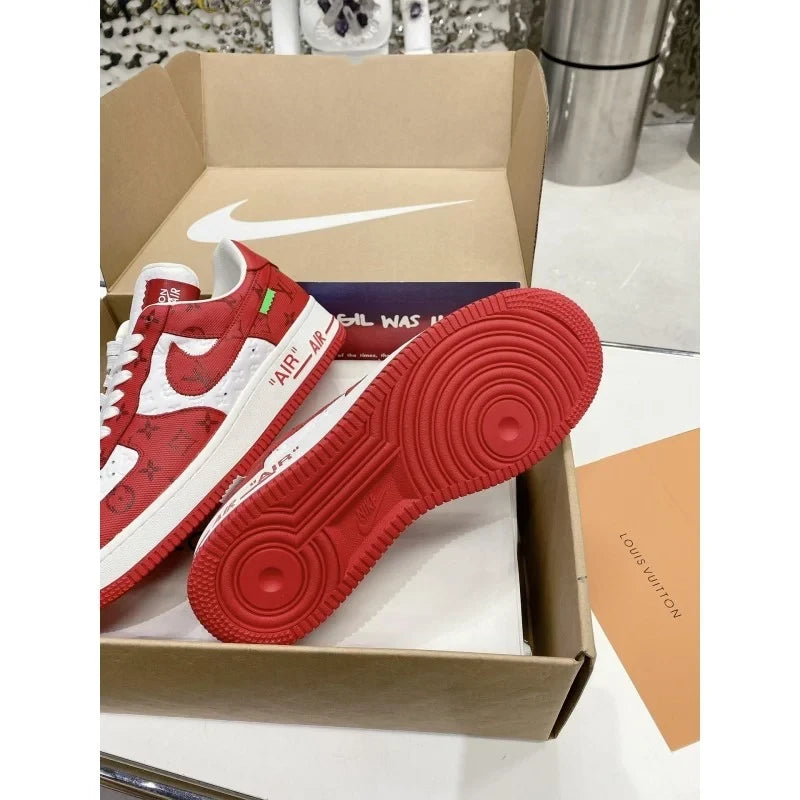 Louis Vuitton x Nike Air Force 1 Low By Virgil Abloh White/Red - 图片 13