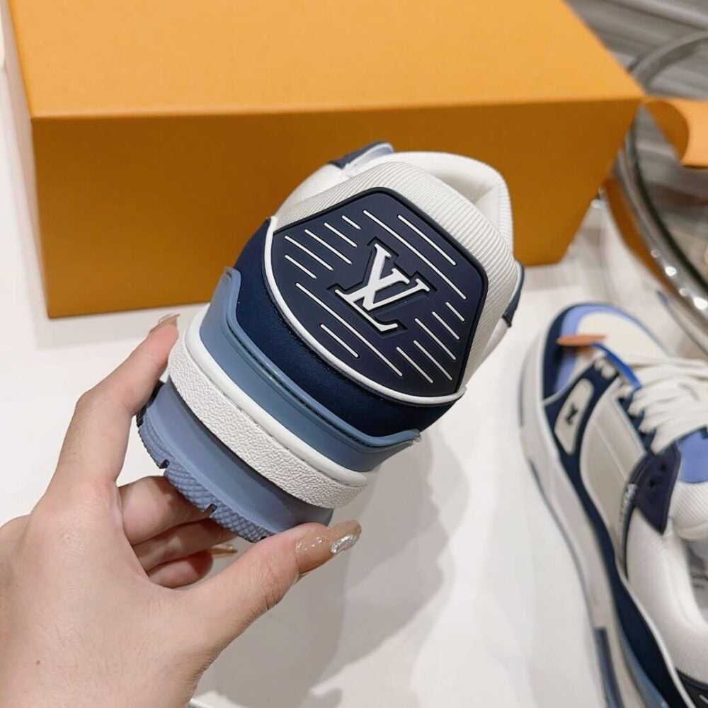 Louis Vuitton LV Trainer Blue Beige - 图片 14