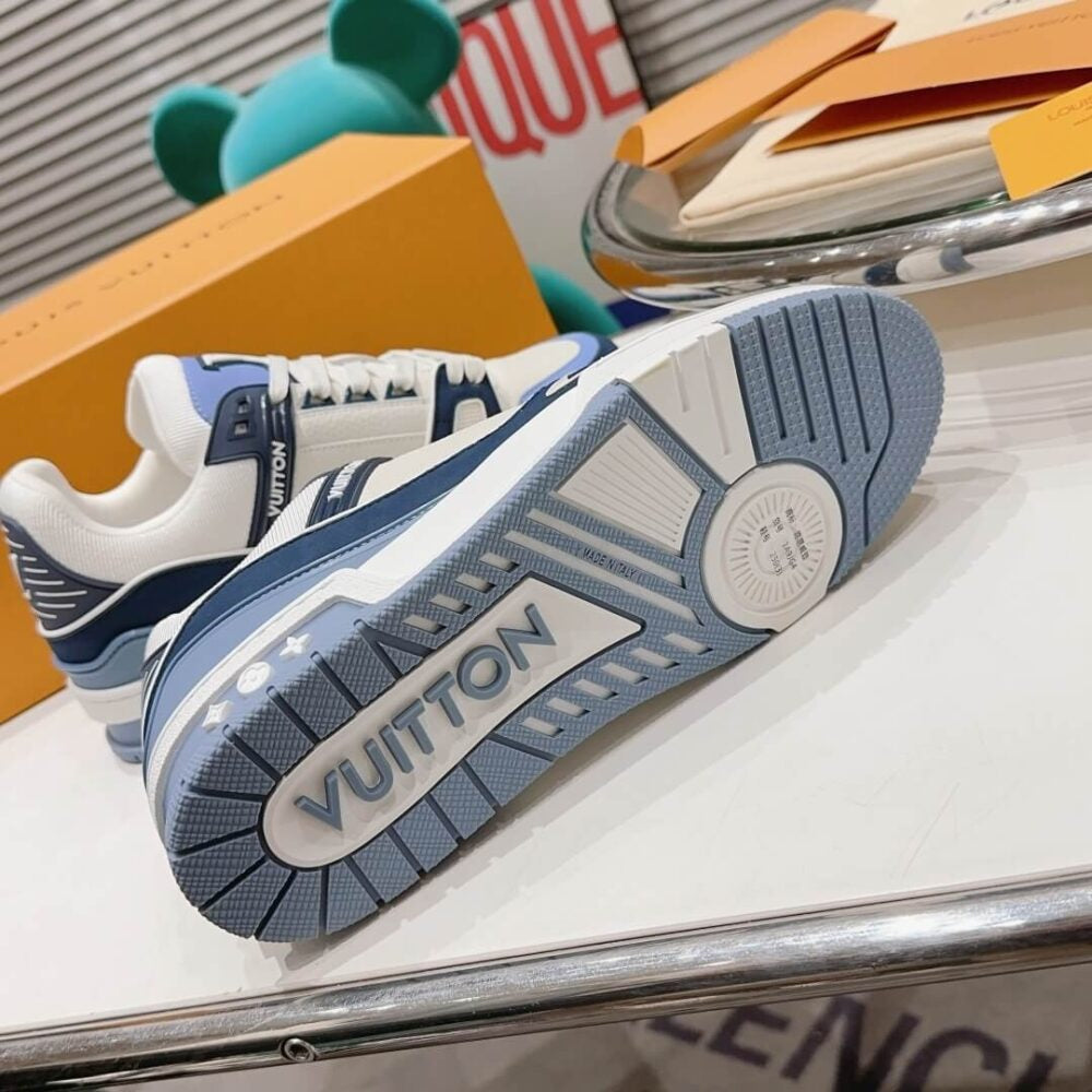 Louis Vuitton LV Trainer Blue Beige - 图片 15