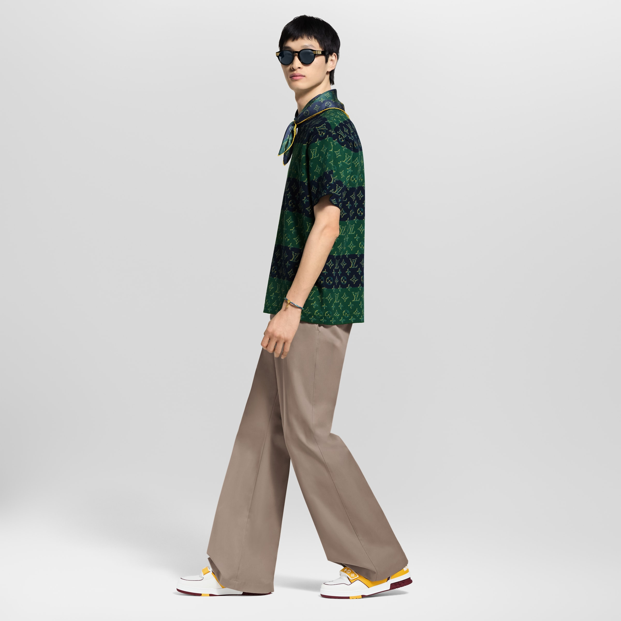 Louis Vuitton LV Trainer Yellow Velcro Strap Sneaker - 图片 2