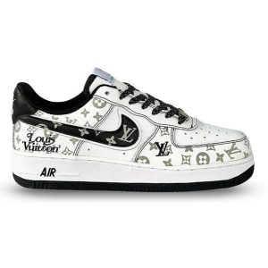 Louis Vuitton x Nike Air Force 1 Monogram Black Edition (Custom)