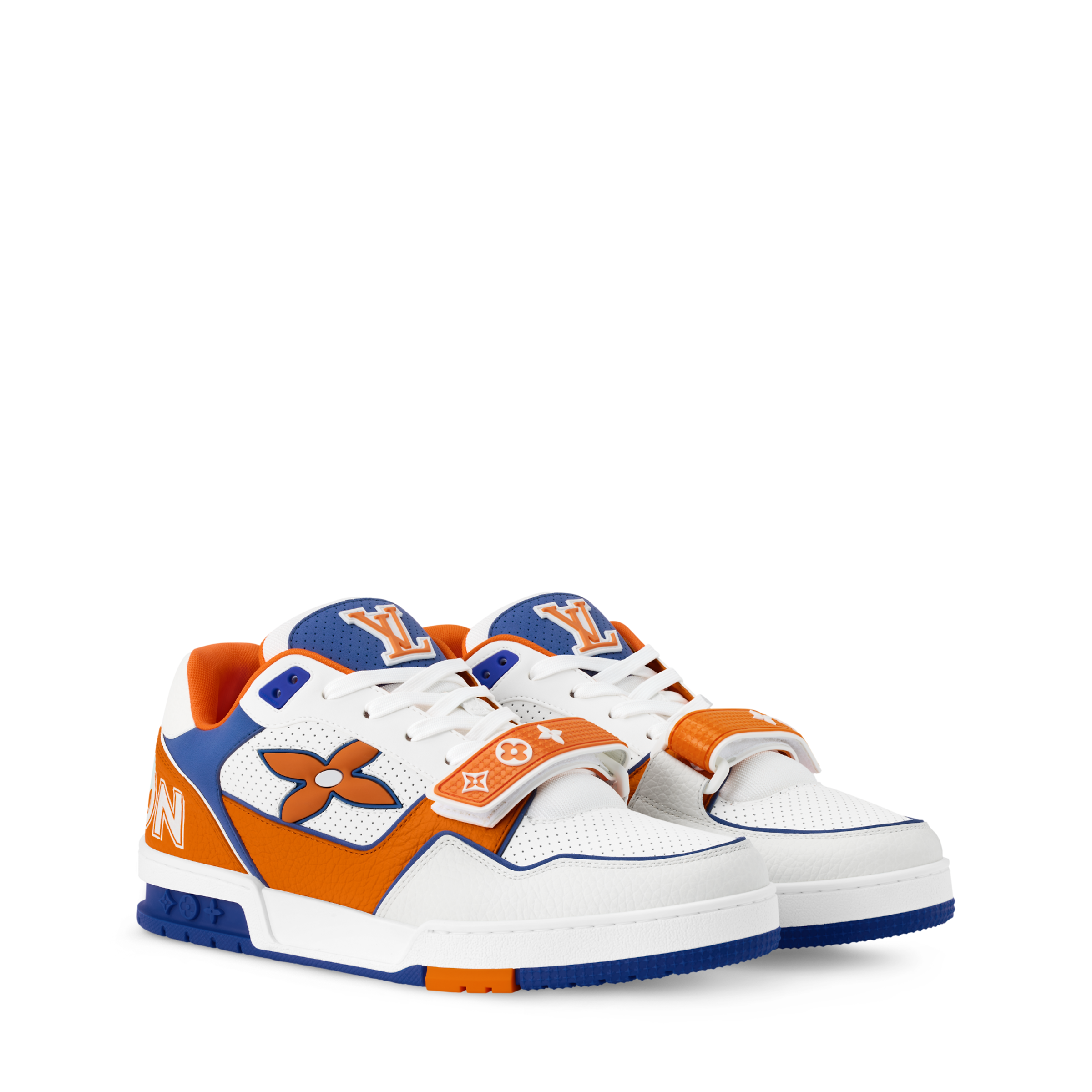 Louis Vuitton LV Trainer Orange Velcro Strap Sneaker - 图片 2