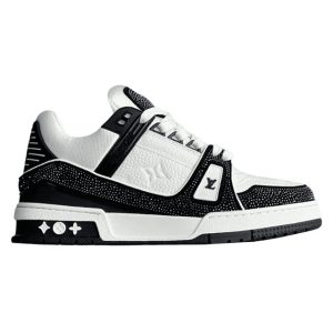 Louis Vuitton LV Trainer Sneaker Denim Monogram Black Diamond