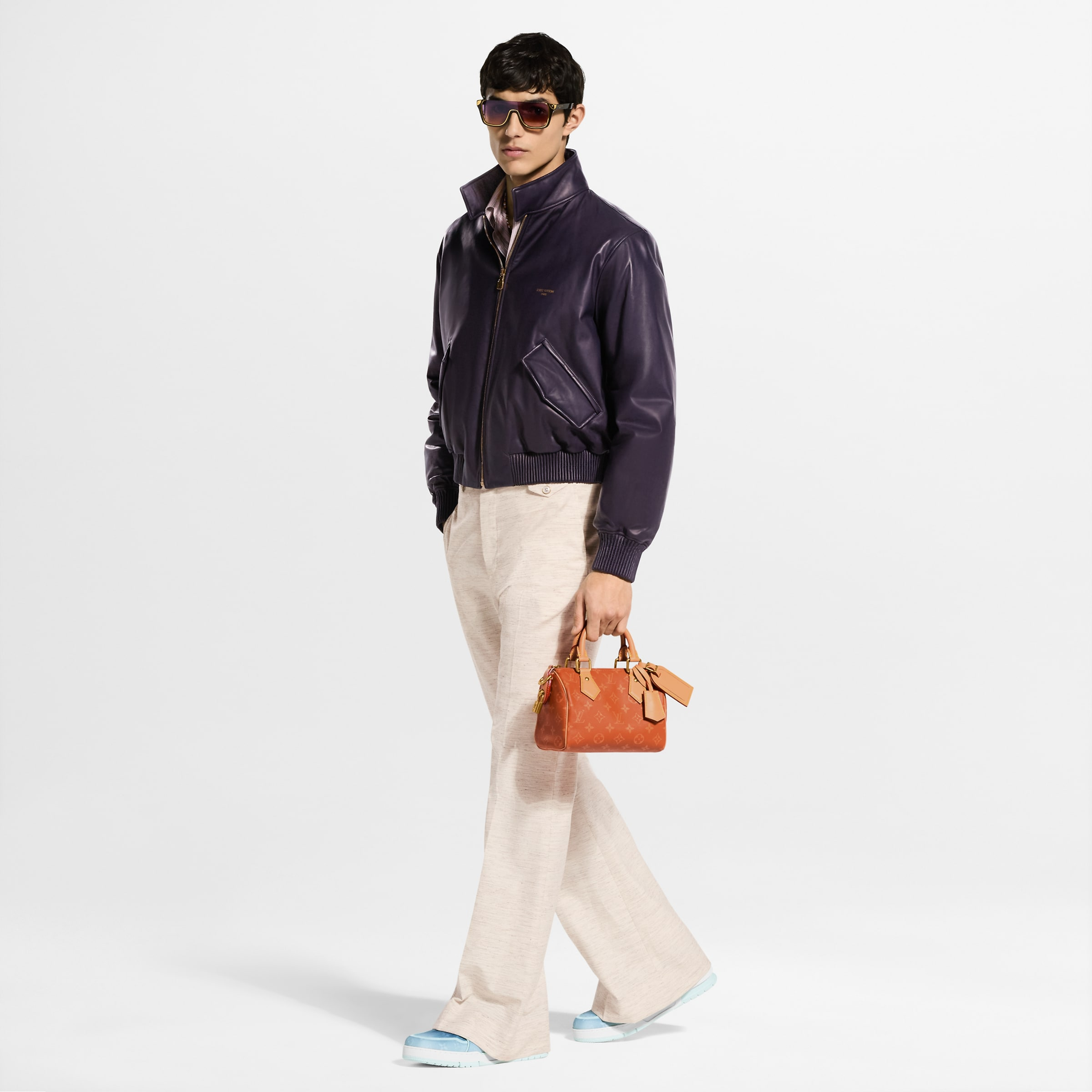 LV Trainer Sneaker Monogram-printed canvas Blue - 图片 2