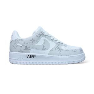 Louis Vuitton x Nike Air Force 1 Low By Virgil Abloh White Gray