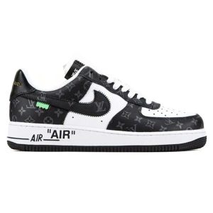 Louis Vuitton x Nike Air Force 1 Low Virgil Abloh  Black White Monogram