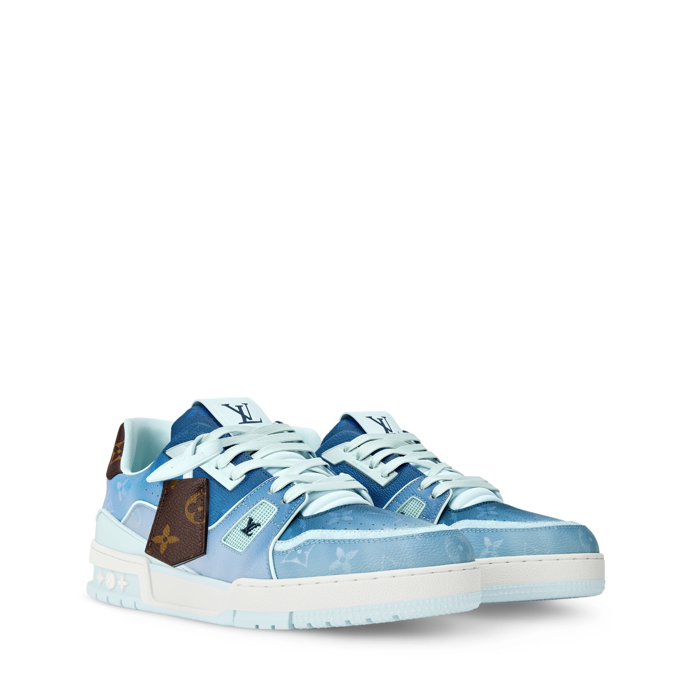 LV Trainer Sneaker Monogram-printed canvas Blue - 图片 3