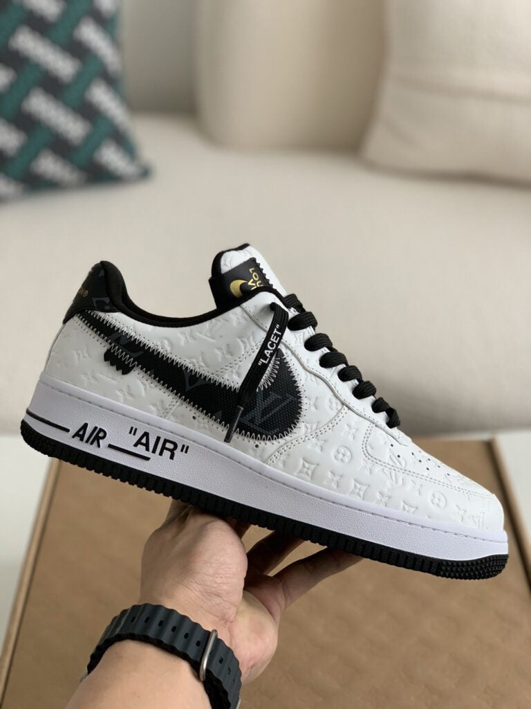 Louis Vuitton x Nike Air Force 1 Low White Black - 图片 2