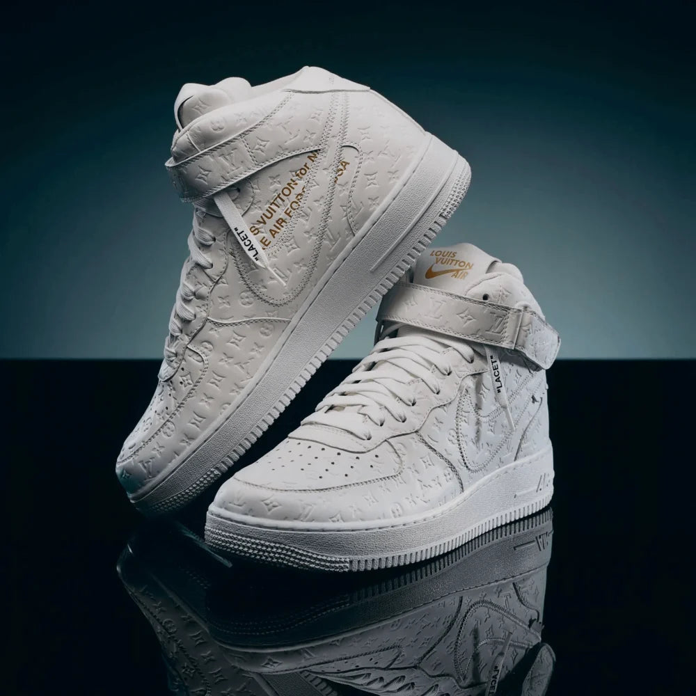 Louis Vuitton x Nike Air Force 1 Mid White - 图片 2