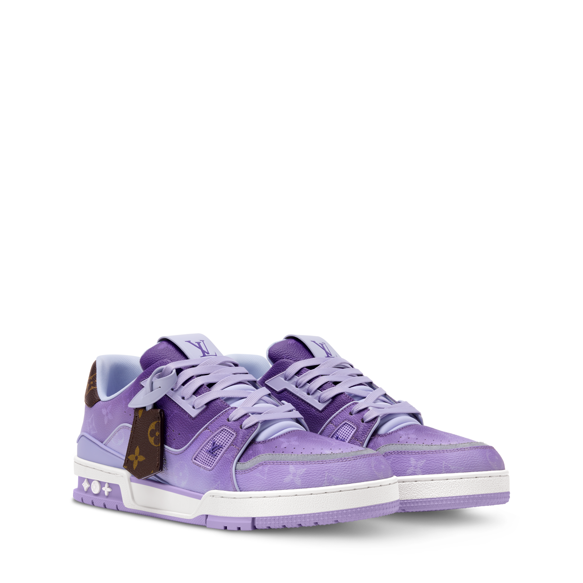 LV Trainer Sneaker Monogram-printed canvas Purple - 图片 3