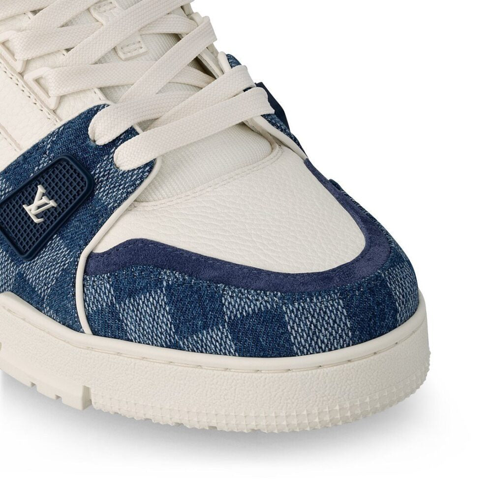 Louis Vuitton LV Trainer Sneaker Damier Denim Blue - 图片 2