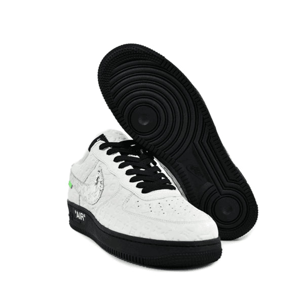 Louis Vuitton x Nike Air Force 1 Low White Black Silver - 图片 2