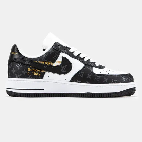 Louis Vuitton x Nike Air Force 1 Low Virgil Abloh Black White Monogram - 图片 7