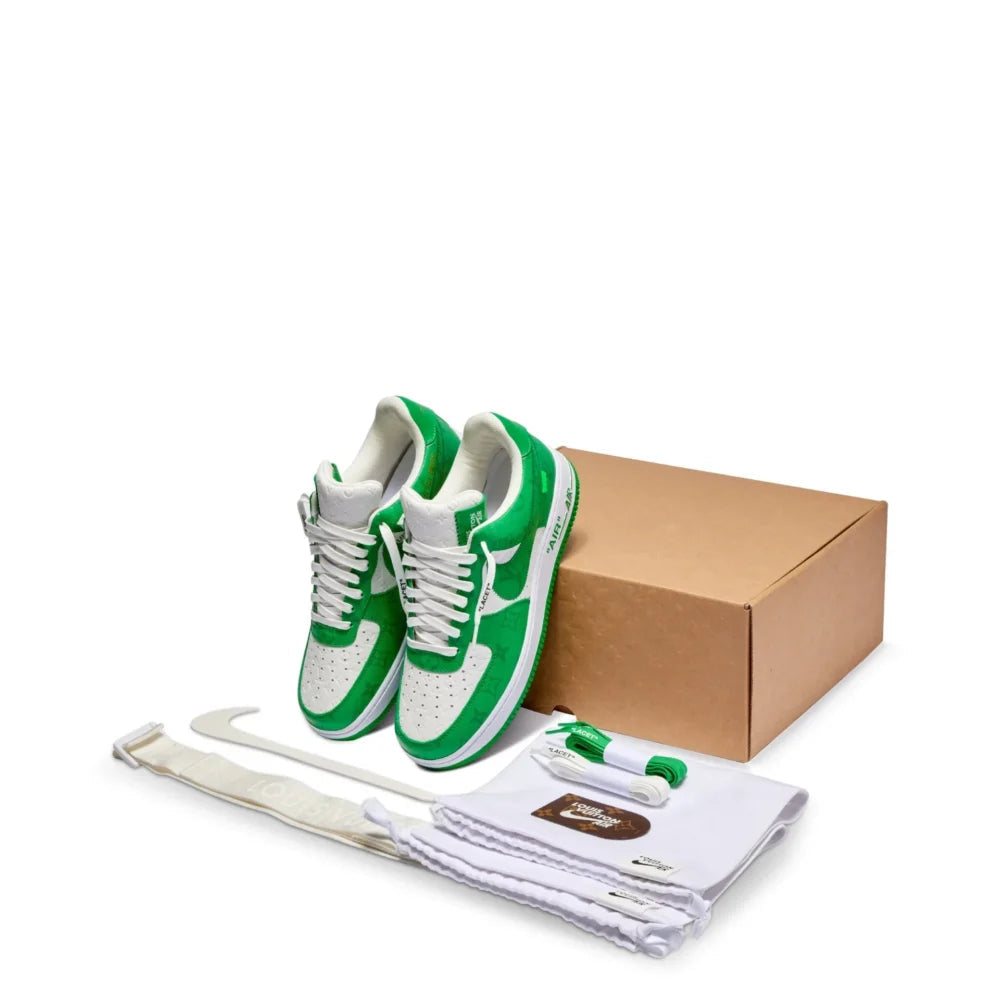Louis Vuitton x Nike Air Force 1 Low By Virgil Abloh White/Green - 图片 7