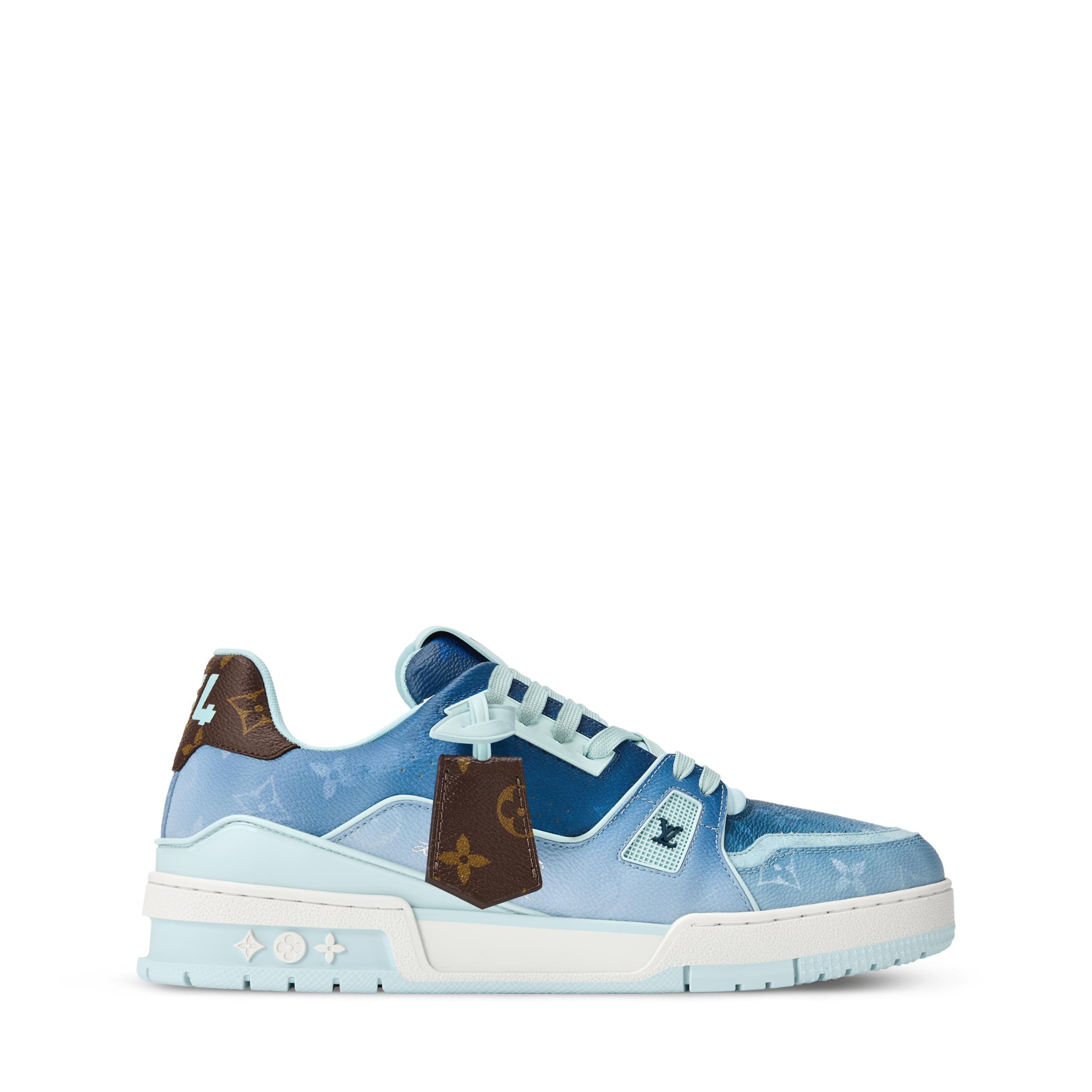 LV Trainer Sneaker Monogram-printed canvas Blue - 图片 4
