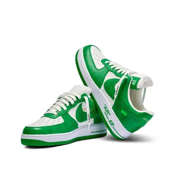 Louis Vuitton x Nike Air Force 1 Low By Virgil Abloh White/Green - 图片 3