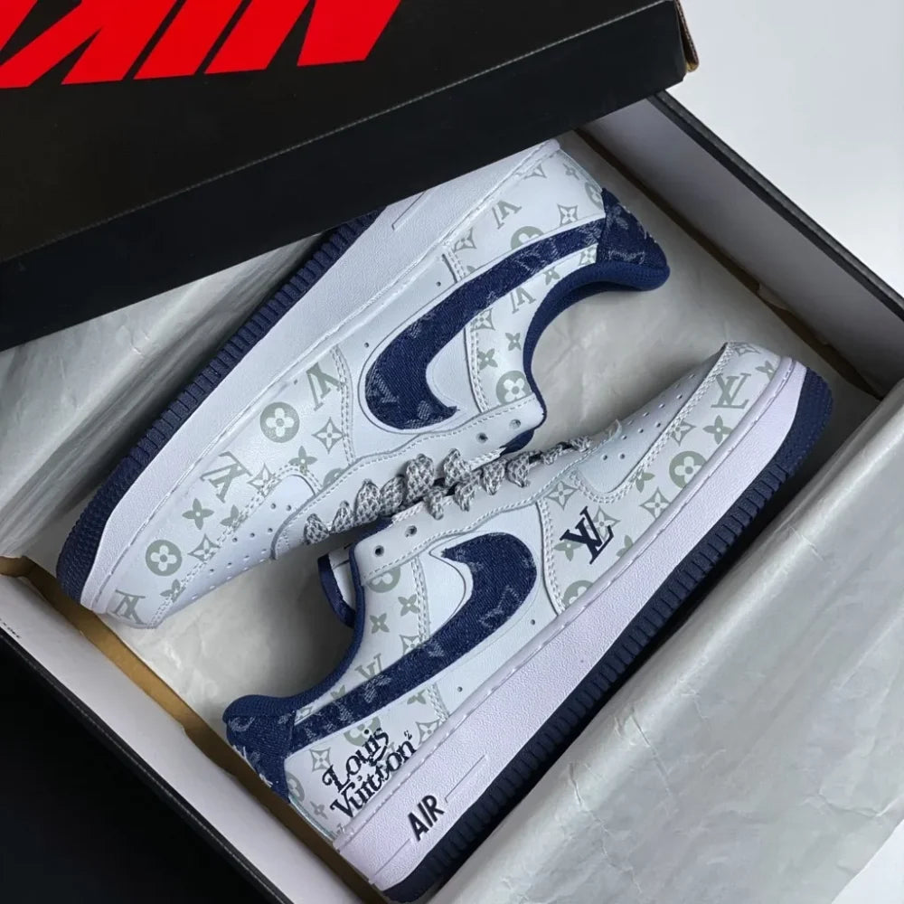 Louis Vuitton x Nike Air Force 1 07 Low White Blue - 图片 3
