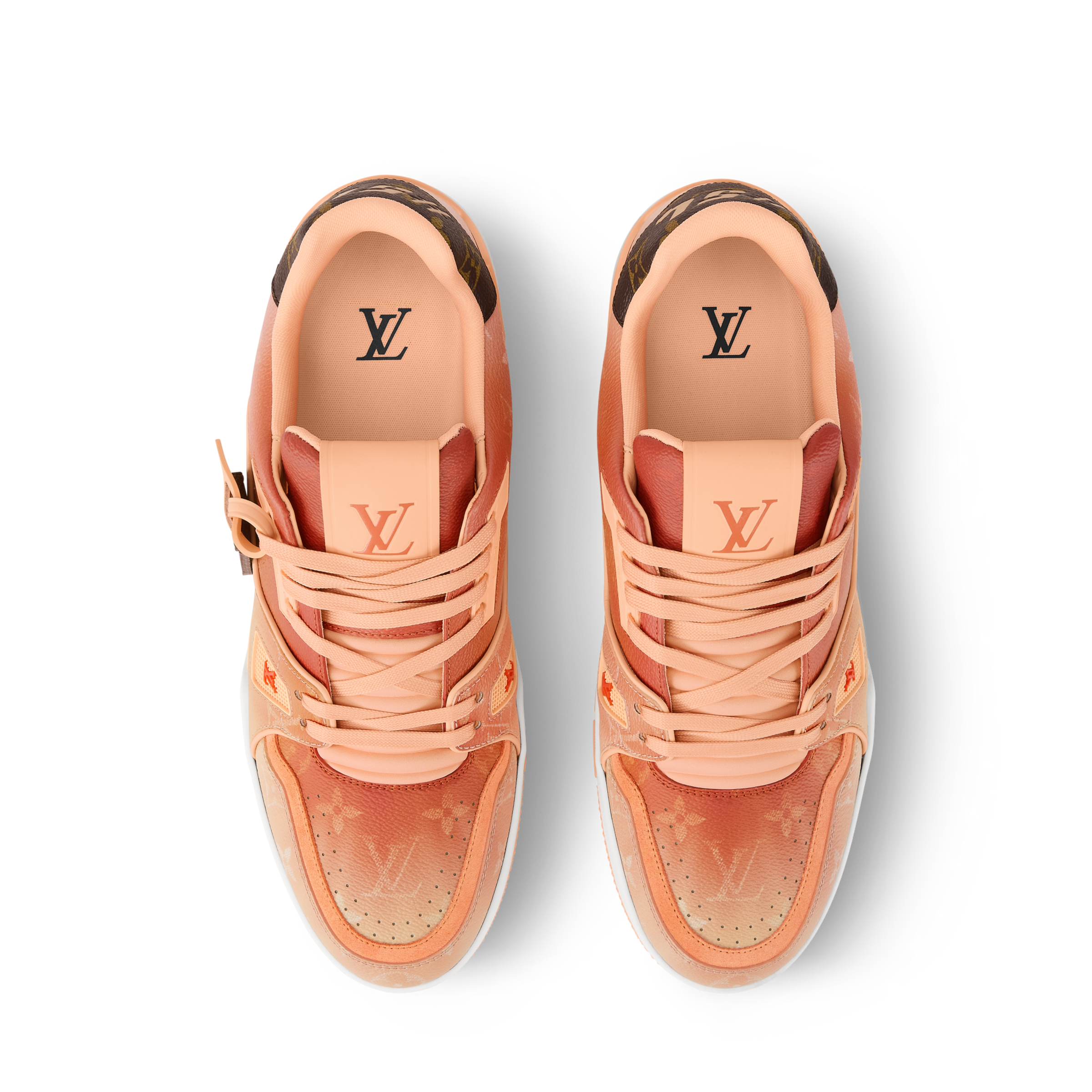 LV Trainer Sneaker Monogram-printed canvas Orange - 图片 4
