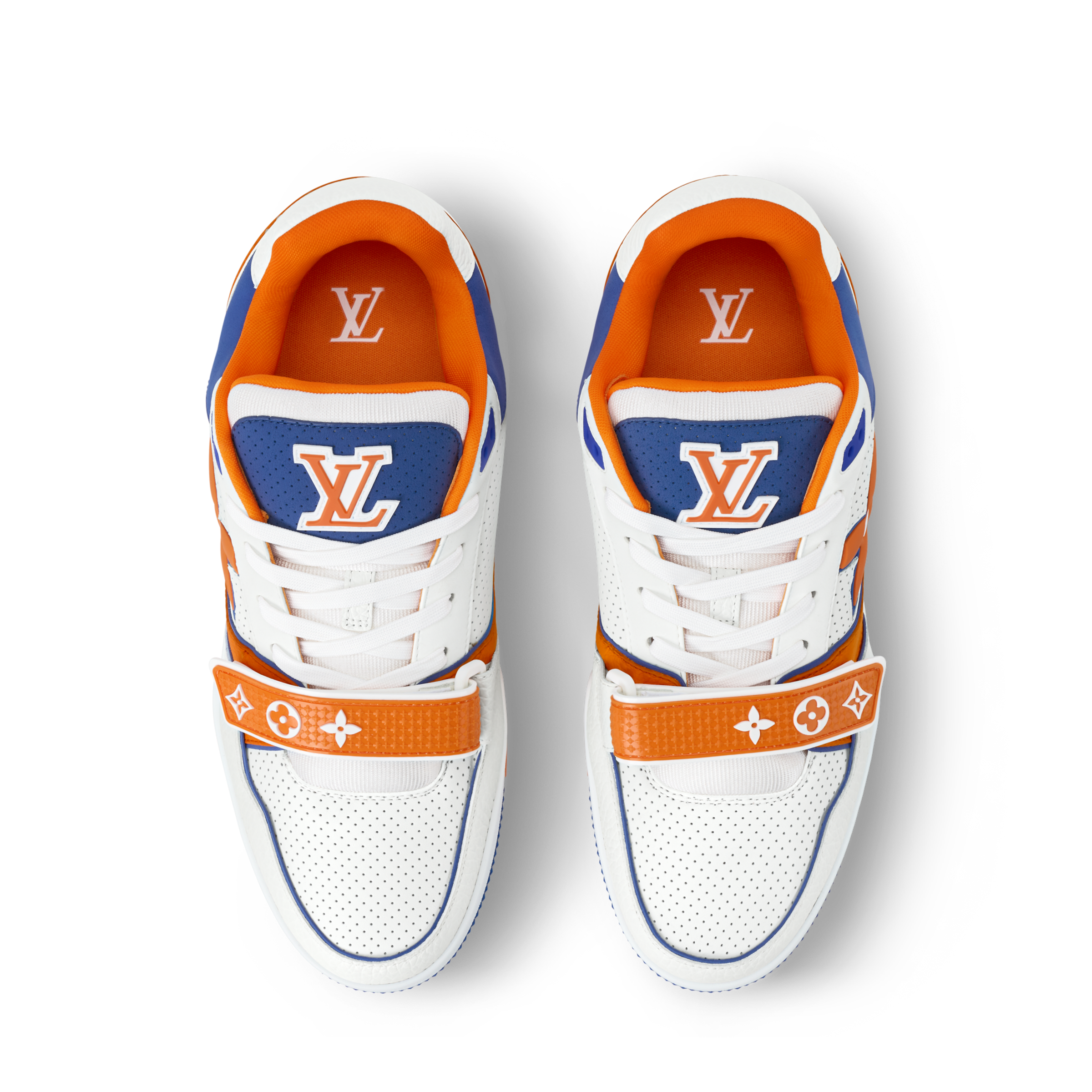 Louis Vuitton LV Trainer Orange Velcro Strap Sneaker - 图片 4