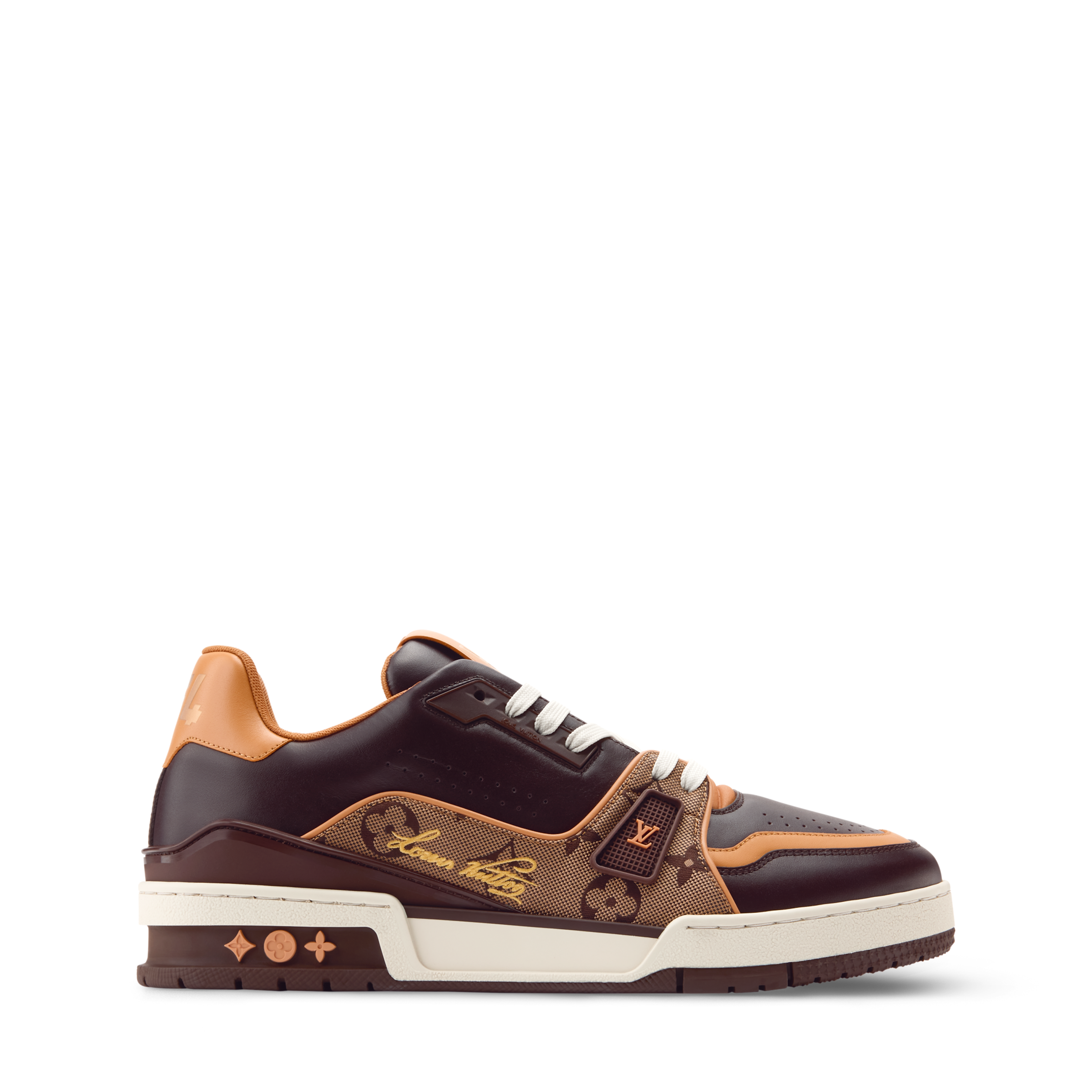 Louis Vuitton LV Trainer Brown Monogram Leather Sneaker - 图片 4