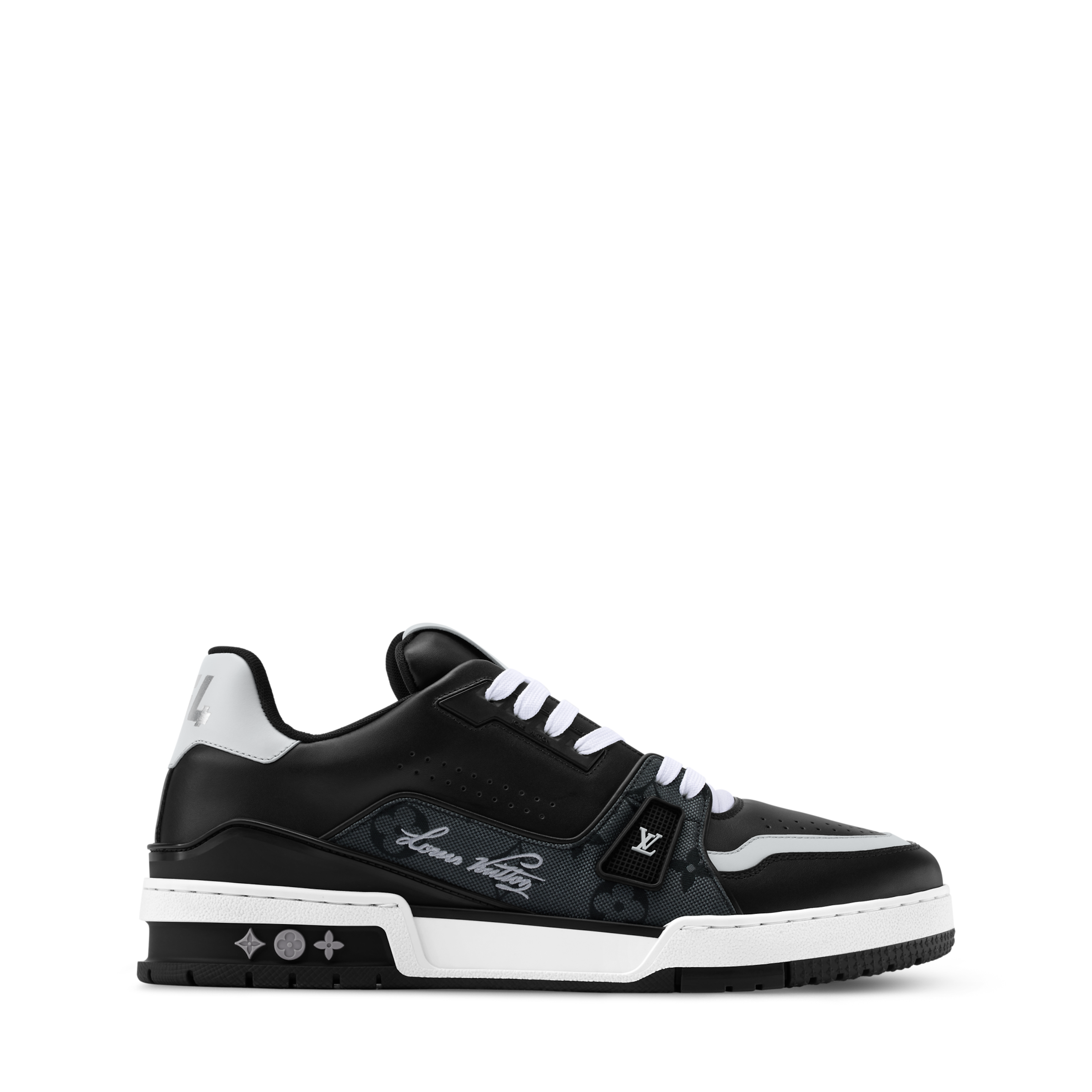 Louis Vuitton LV Trainer Black Monogram Leather Sneaker - 图片 4