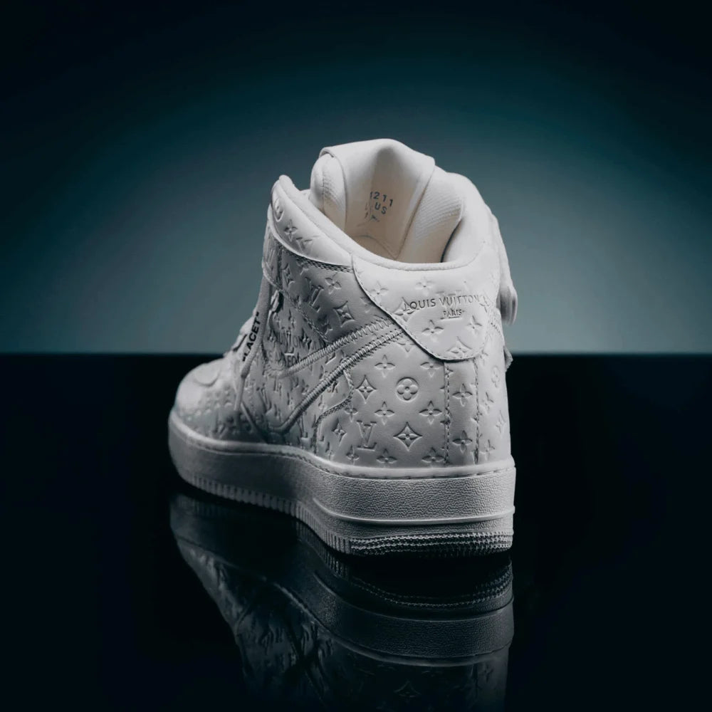 Louis Vuitton x Nike Air Force 1 Mid White - 图片 3