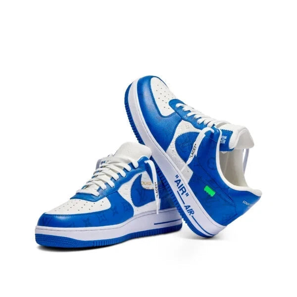 Louis Vuitton x Nike Air Force 1 Low By Virgil Abloh White/Blue - 图片 2