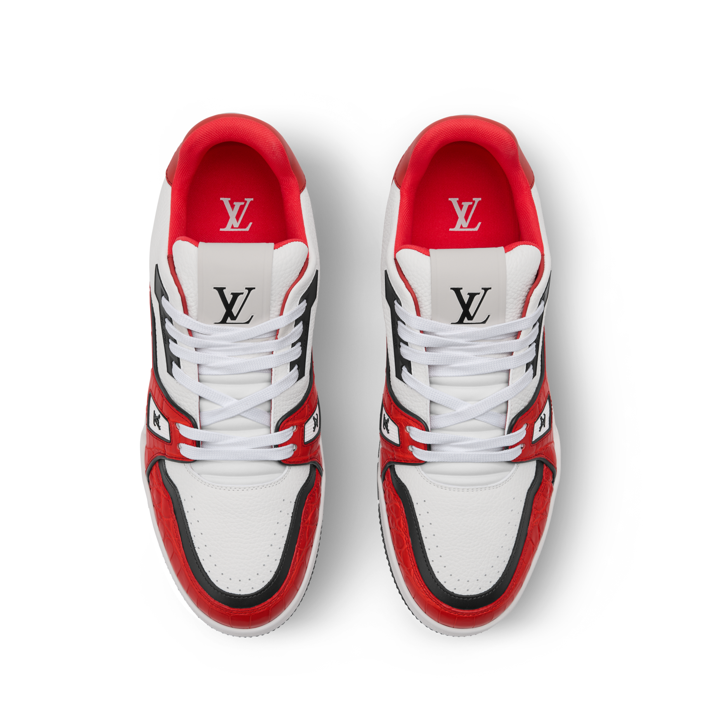 Louis Vuitton LV Trainer Red Alligator Leather Sneaker - 图片 4