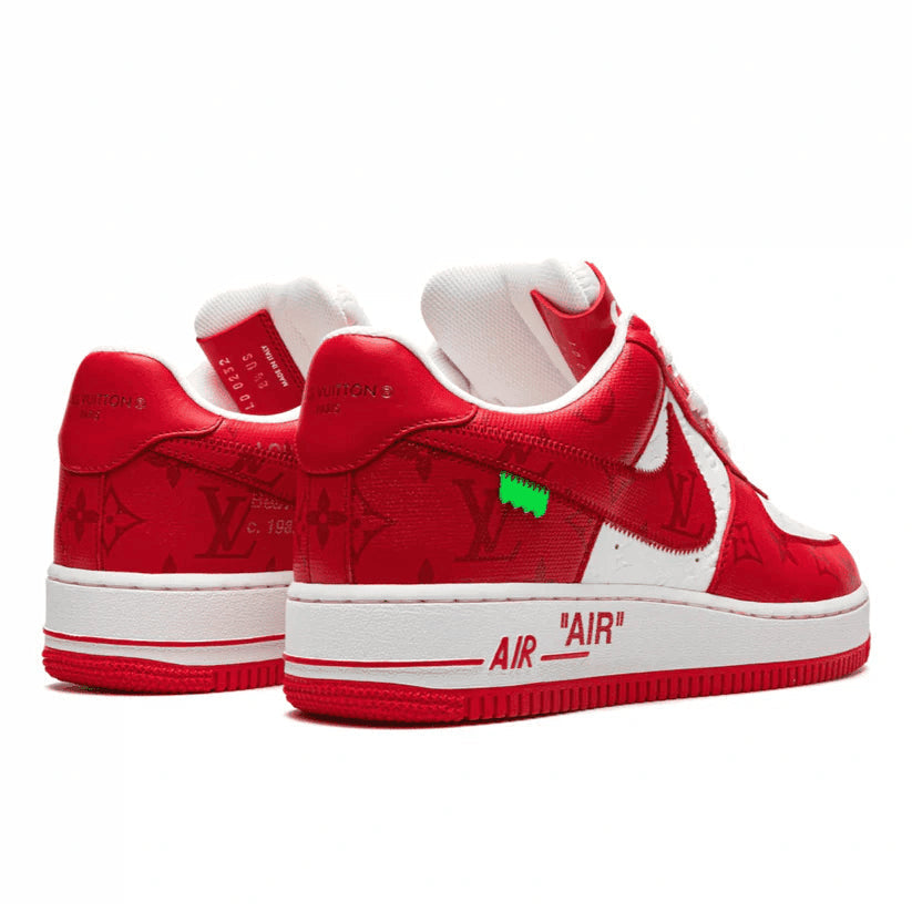 Louis Vuitton x Nike Air Force 1 Low By Virgil Abloh White/Red - 图片 4