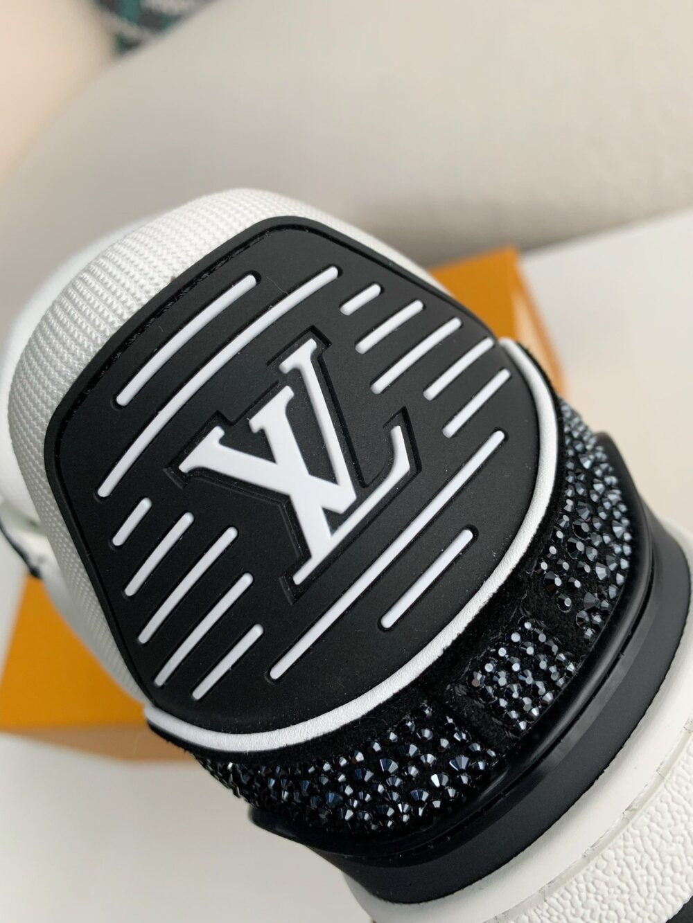 Louis Vuitton LV Trainer Sneaker Denim Monogram Black Diamond - 图片 11