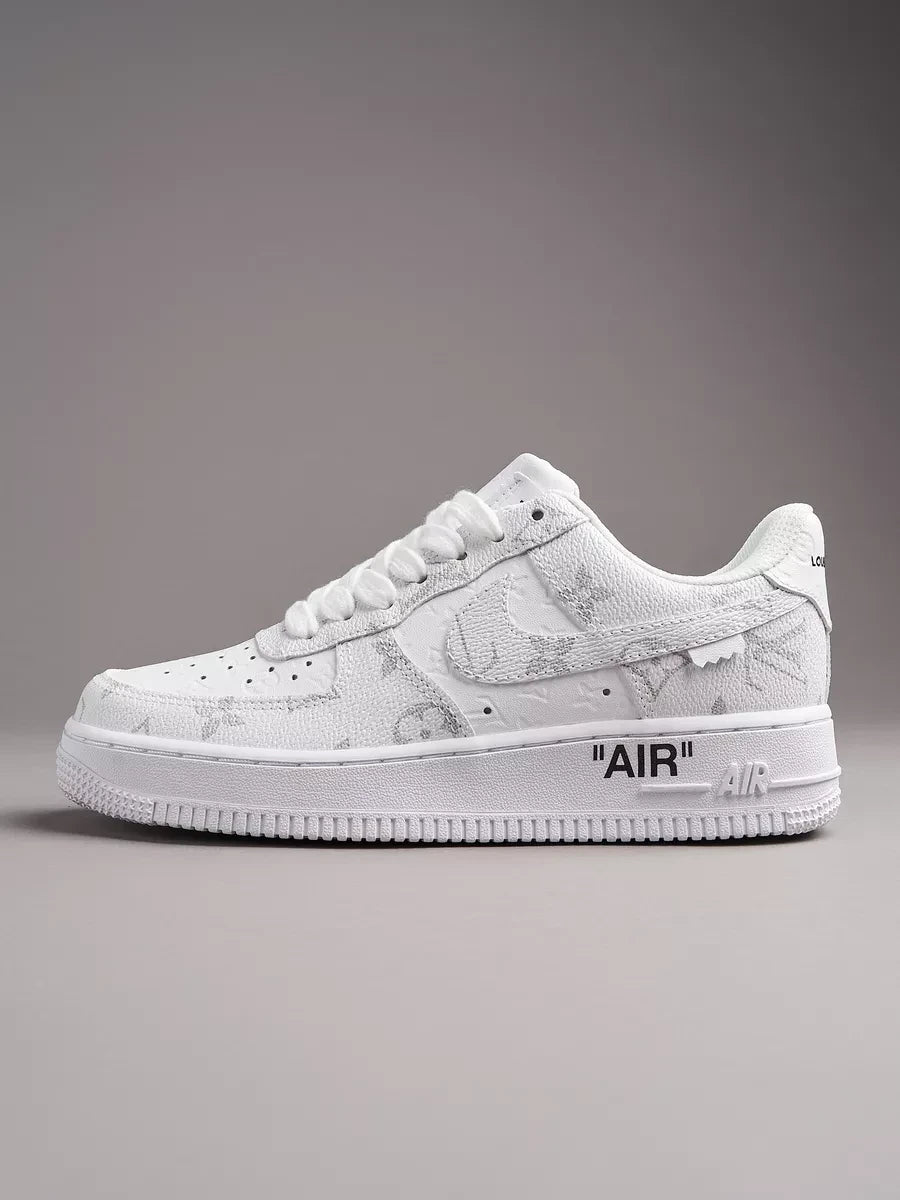 Louis Vuitton x Nike Air Force 1 Frost White Luxe Edition (Custom) - 图片 4