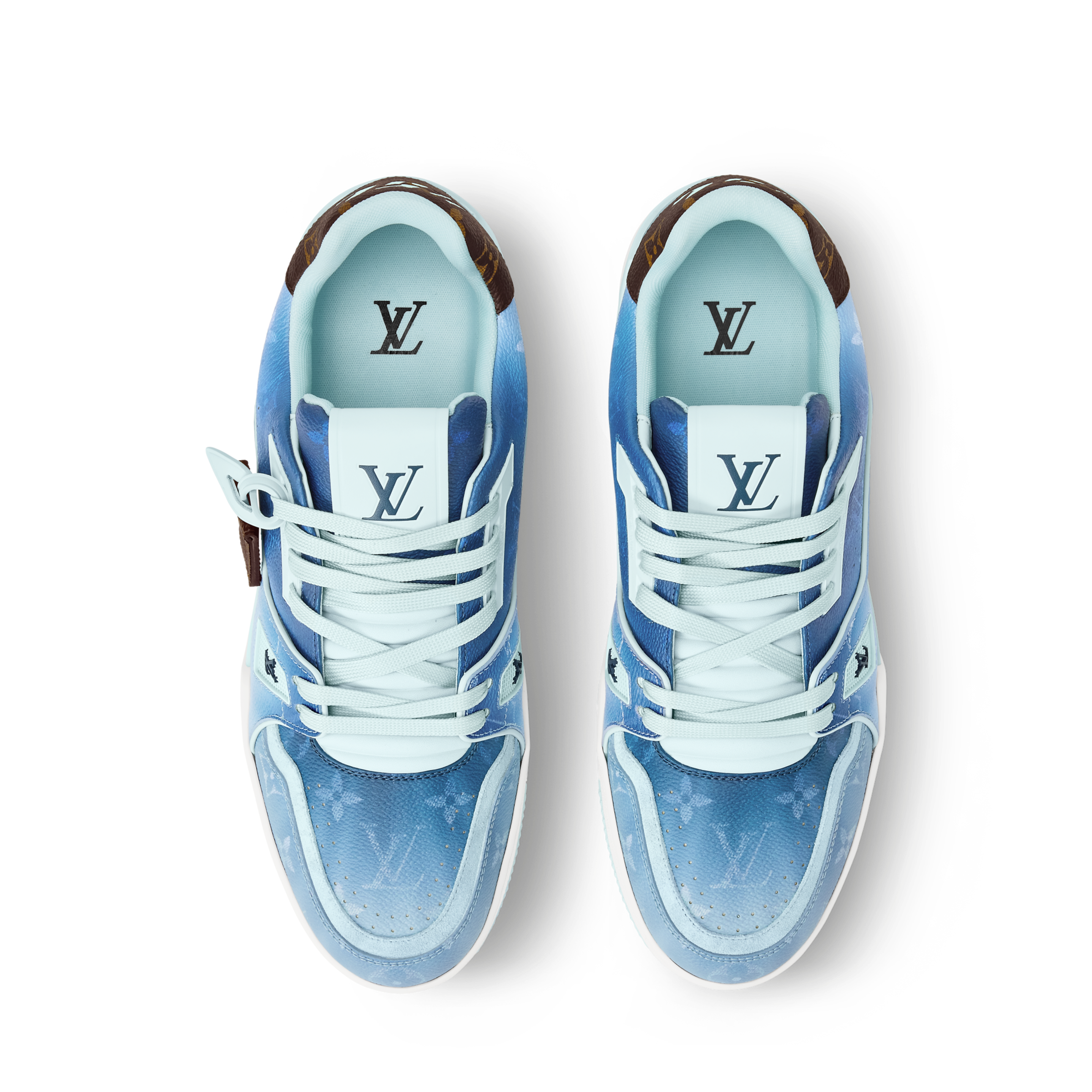 LV Trainer Sneaker Monogram-printed canvas Blue - 图片 5