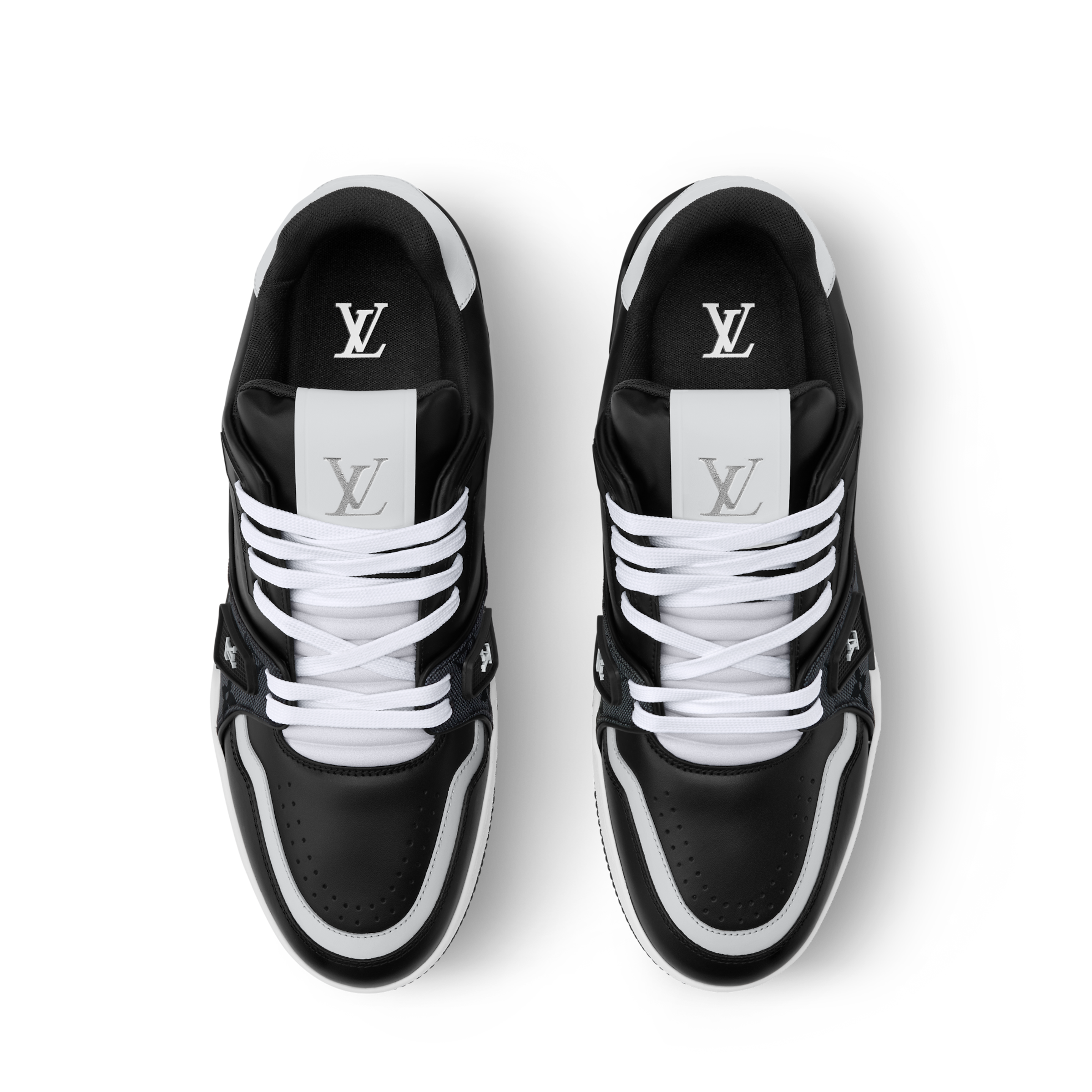 Louis Vuitton LV Trainer Black Monogram Leather Sneaker - 图片 5