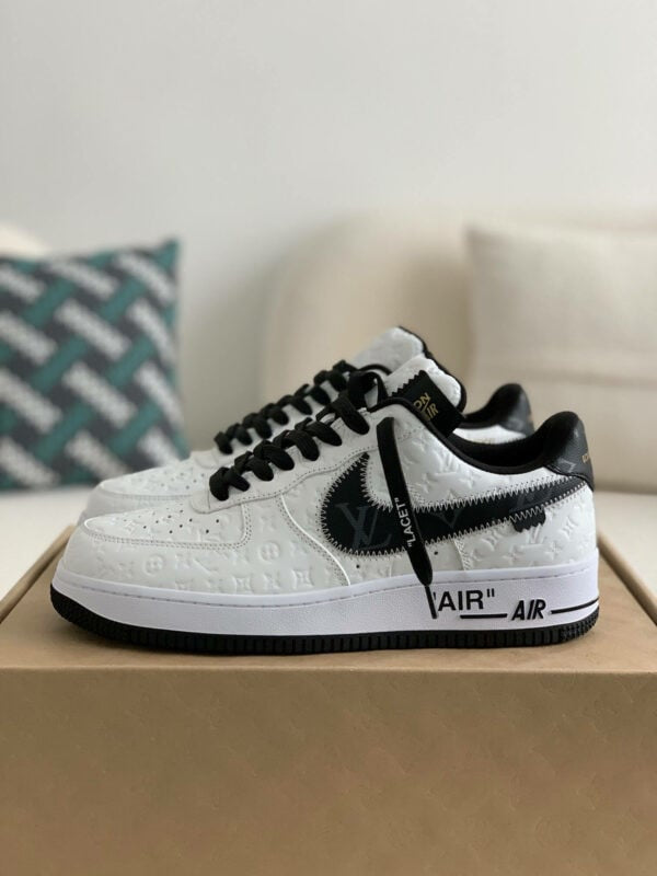 Louis Vuitton x Nike Air Force 1 Low White Black - 图片 4
