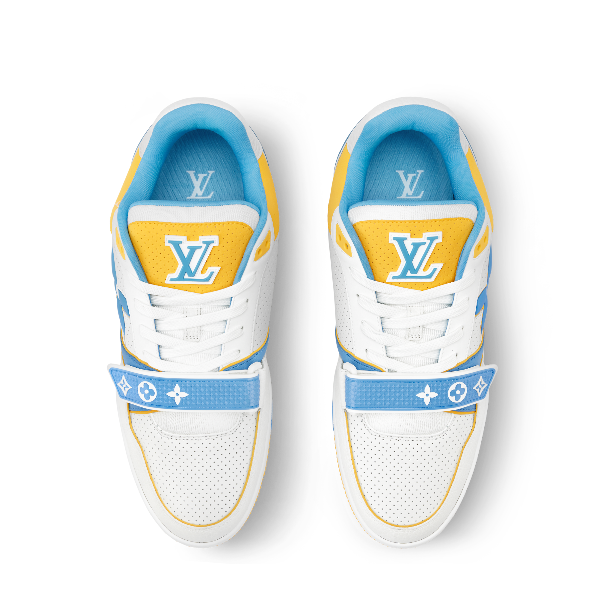 Louis Vuitton LV Trainer Blue Velcro Strap Sneaker - 图片 5
