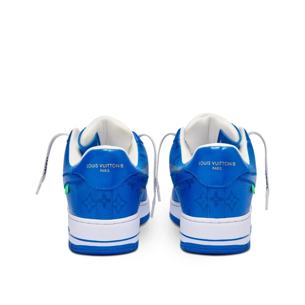 Louis Vuitton x Nike Air Force 1 Low By Virgil Abloh White/Blue - 图片 4